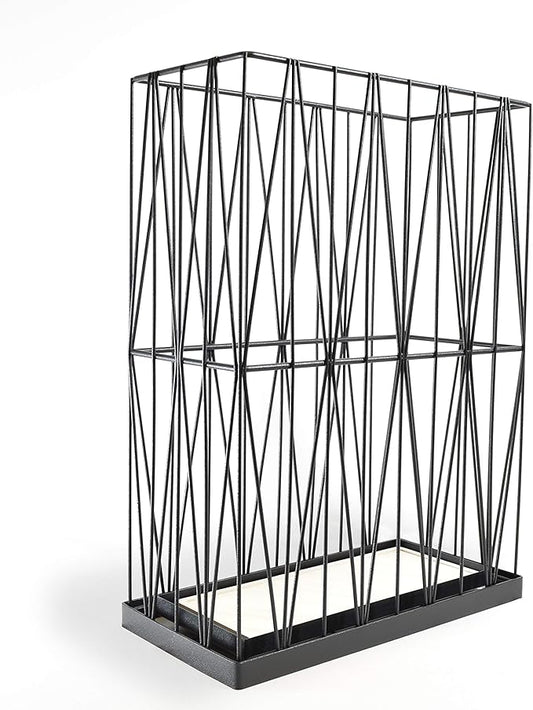 Mango Steam Pluvian Soakstone Umbrella Holder (Rectangle, Black)