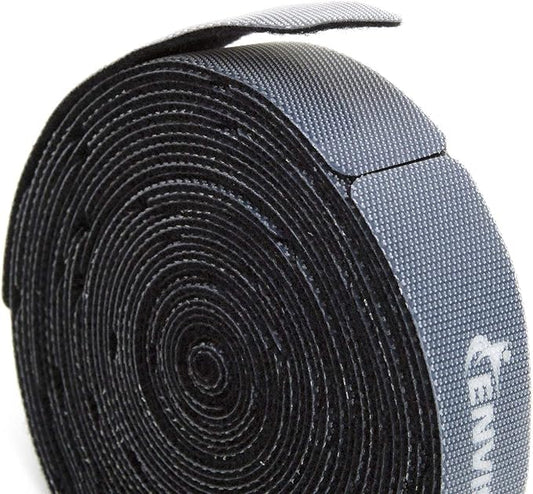 Reusable Cable Ties 3/4" x 6" Self-Gripping Strips Ready to Use Precut Straps for Cable Management and Organizing Cords 50 Pack (Black)