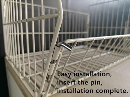 Heavy Duty Standing Metal Shelving Unit, Durable Metal Storage Basket, Folding Shoe Racks, Clothing Sweaters Shoes Handbags Organizer for Kitchen Garage Pantry Porch (1-Tier Basket only)