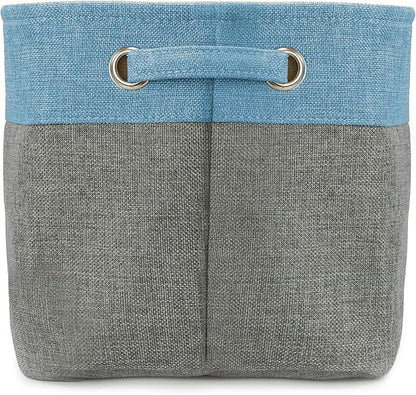 Sorbus Cubby Storage Organizer 15 Inch - Big Sturdy Collapsible Storage Bins with Dual Handles - Foldable Baskets for Organizing - Decorative Storage Bins for Shelves at Home & Office - 3 Pack| Aqua
