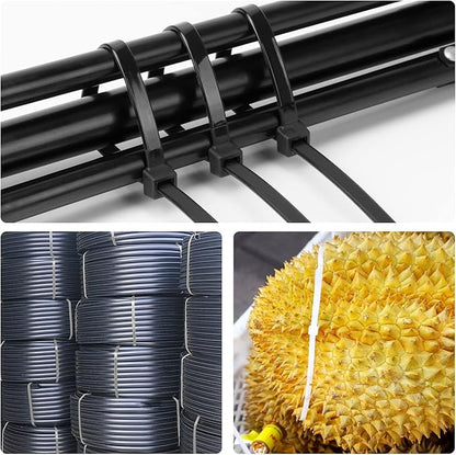 18 inch White Zip Ties Heavy Duty 100 PACK, 200 LBS Ultra Exclusive Strong Plastic Wire Ties, Large Cable Ties Extra Long Tie Wraps, Indoor and Outdoor UV Resistant