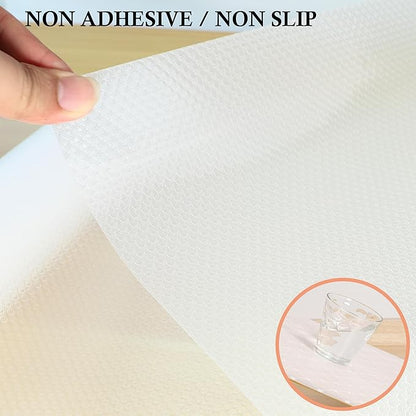 Shelf Liners for Kitchen Cabinets Non Adhesive 20 Inch Wide X 20 Ft Drawer Liner Non Slip Waterproof Refrigerator Mats Closet Pantry Shelf Liner Cupboard Liners for Kitchen Bathroom
