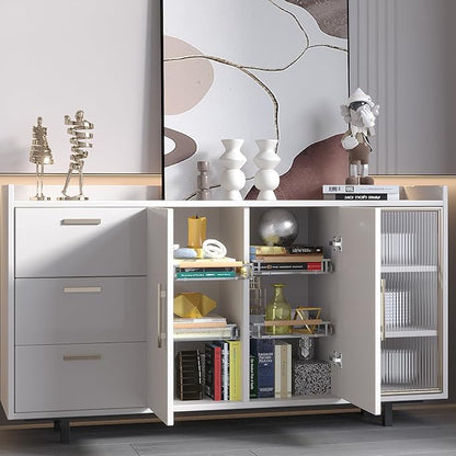 Expandable Pull Out Cabinet Organizer, Adjustable Width:12.3~18.5''W x 22.5''D Under Sink Organizer, Drawer Storage Shelves for Kitchen, Bathroom, Closet, Pantry, Cupboard, Pots, Pans