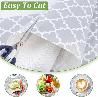Shelf Liners for Kitchen Cabinets 15 Inch Wide X 20 Ft Non Adhesive Cabinet Drawer Liner Non Slip Waterproof Shelves Mat for Refrigerator Closet Cupboard Pantry Kitchen Bathroom