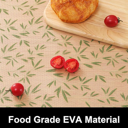 Cooyes Shelf Liner Drawer Liners, Shelf Liners for Kitchen Cabinets, Non-Adhesive Cabinet Liner, EVA Waterproof Non-Slip Refrigerator Liners for Kitchen Drawers（23.6" W x 118" L）