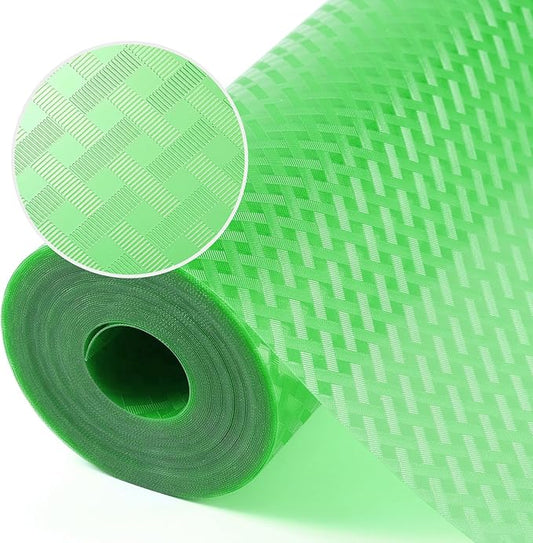 Fridge Liner Shelf Liners for Kitchen Cabinet Refrigerator Liners Waterproof & Oil-Proof Kitchen Cupboard Liner Non Adhesive Drawer Mats EVA Material for Shelves -Green 11.8 x 59 Inches