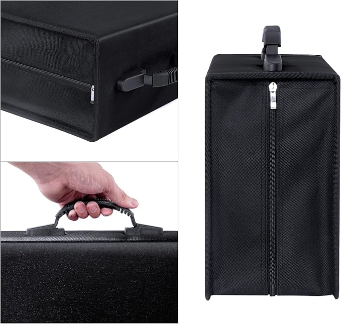 CD/DVD Binder, CD DVD Case Holder Binder 400 Capacity CD/DVD Wallet Storage Booklet Album Box (White binder, Black)