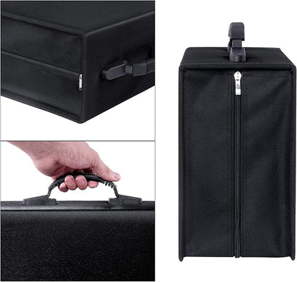 CD/DVD Binder, CD DVD Case Holder Binder 400 Capacity CD/DVD Wallet Storage Booklet Album Box (White binder, Black)