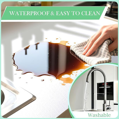 Shelf Liner for Kitchen Cabinets 20 Inch Wide X 20 Ft Non-Adhesive Drawer Liner Waterproof Oil-Proof Shelf Paper Non-Slip Strong Grip Cabinet Mat for Drawers, Refrigerator, Pantry, Bedroom, Cupboard