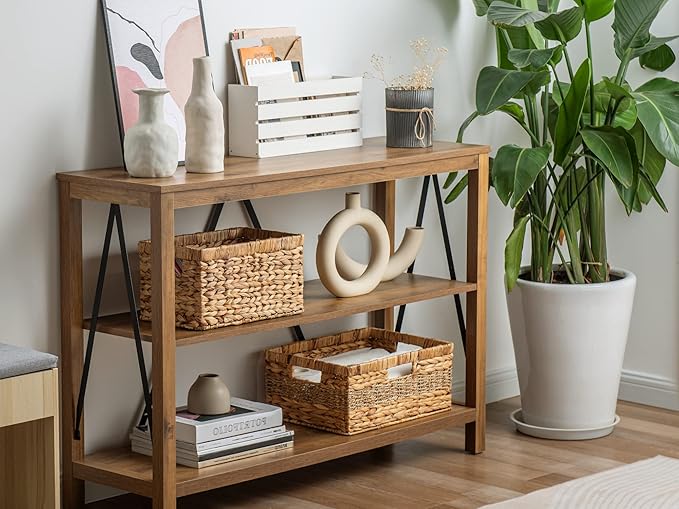 StorageWorks Wicker Baskets for Organizing in Kitchen and Bathroom