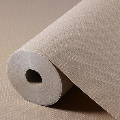 Beige Shelf Liners for Kitchen Cabinets Non Adhesive Drawer Liner for Bathroom Waterproof Refrigerator Liners for Shelves Fridge Plastic Mats Cabinet Cupboard Liner 17.5 x 236.2 Inches x 2 Rolls