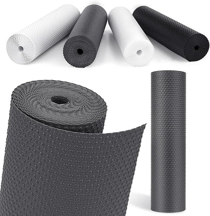 Drawer Liners, Waterproof Shelf Liner, Anti-Slip Non-Adhesive BPA Free Kitchen Cupboard Cabinet Liner Refridge Fridge Mats Sink Protector Strong Durable for Home (Grey/11.8in x 20Ft)