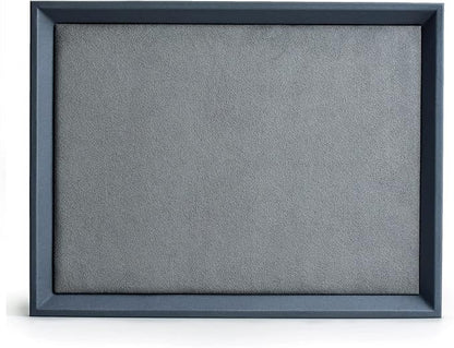 Oirlv Premium Leather Flat Jewelry Tray Jewelry Display Organizer Plate,Catchall Tray, Nightstand or Dresser Organizer(Large)