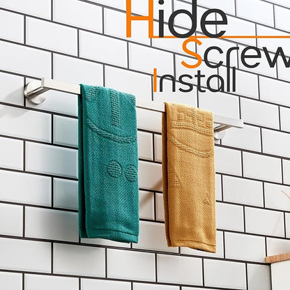 20 Inch Bathroom Towel Bar Bath Towel Rack Kitchen Towel Holder Towel Shelf Wall Mounted SUS304 Stainless Steel Brushed Nickel AN4001BR-L20