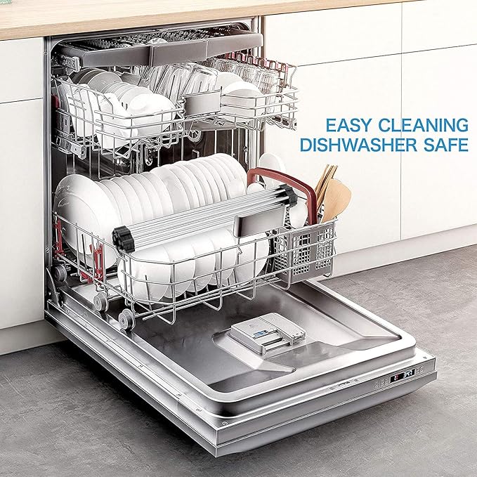 Stainless Steel Roll Up Dish Rack Over The Sink Roll Out Dish Drying Rack for Kitchen Dishes,Cups