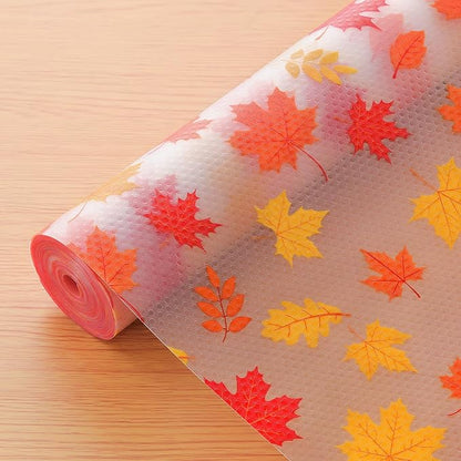 Cooyes Shelf Paper for Kitchen Cabinets Non Adhesive, Waterproof & Oil-Proof Kitchen Drawer Liner for Refrigerator Drawer Fridge Cupboard, (23.6 Inch W x 118 Inch L, Pumpkin Orange)