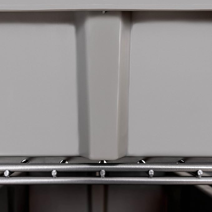 Seville Classics Heavy Duty NSF Bin Rack Solid Steel Wire Shelving Storage Unit, Patented Organizer for Garage, Warehouse, Office, Restaurant, Classroom, Kitchen, Gray, Includes 12 Bins