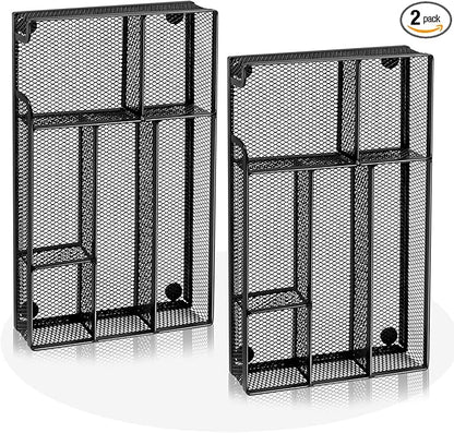 Desk Drawer Organizer, Office Drawer Divider Organizer Tray with 6 Compartments, Metal Mesh Desktop Organization and Accessories for Stationery Makeup Kitchen Toolroom School ＆ Office, 11x6.1x1.38 in