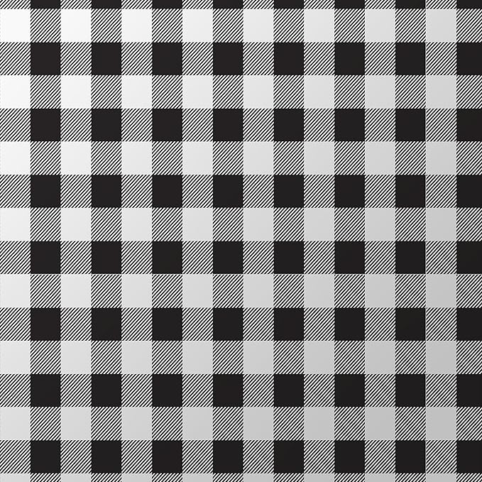 EasyLiner Peel & Stick Decor Removable Peel and Stick Wallpaper - Self Adhesive Decorative Shelf Paper for Cabinets, Walls, Resurfacing Projects - Adhesive Shelf Liner - 20in x 18ft - Black Gingham