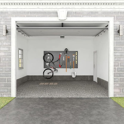 Proslat 33007 Mini Bundle with Slat Wall Panels and Mini Hook Kit, Charcoal