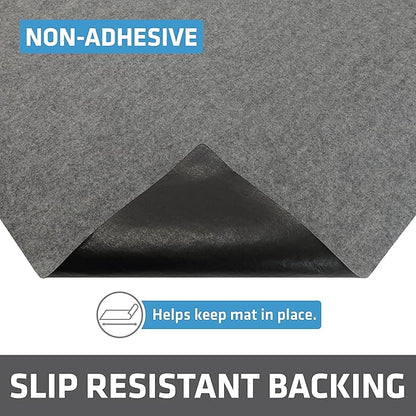 Drymate Premium Under Sink Mat, Waterproof Cabinet Protection Mats for Kitchen & Bathroom, Absorbent Shelf Liners, Slip-Resistant, Non-Adhesive, Machine Washable (USA Made)(24”x29”)(Light Grey)