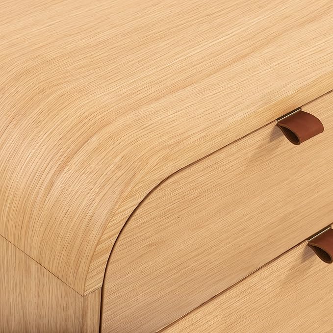 Poly & BARK Cirq Nightstand in Oak
