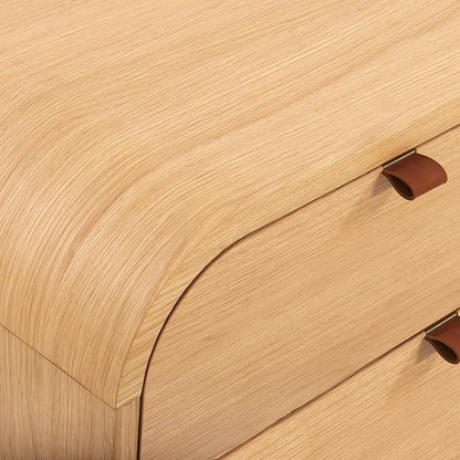 Poly & BARK Cirq Nightstand in Oak