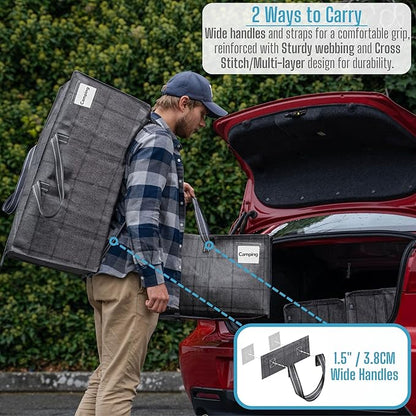 VENO 4 Pack Moving Bags w/Backpack Straps, Heavy Duty, Moving Boxes Alternative, Packing Supplies, Large Storage Totes for Dorm Room Essentials with Zipper for Clothes (Windowpane, 4 Pack)
