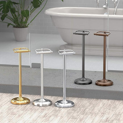Gatco 1436C Pedestal Toilet Paper Holder, Chrome Large, 22" H
