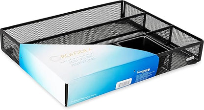 Rolodex Mesh Collection Drawer Organizer Black (22131)
