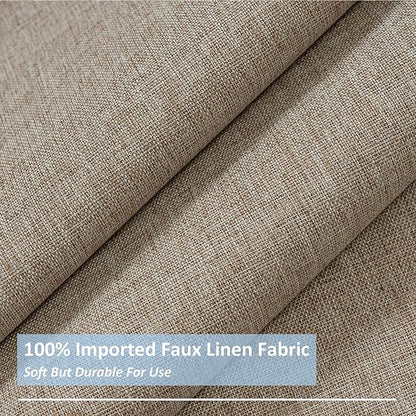 luckyjoyreal Faux Linen Armchair Caddy for Couch Remote Control Holder Non-slip Sofa Armset Organizer Caddy Storage for Recliner Couch 6 Pocket for Magazine 35"x19.5" Linen 1 Piece