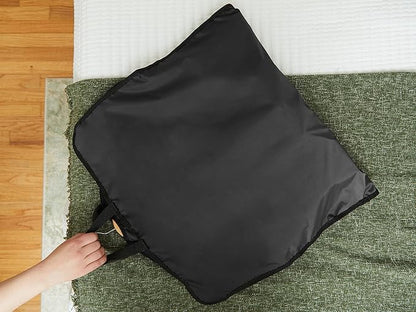 Covermates Keepsakes Garment Bag Set - Premium Polyester - Full Length Zipper - ID Window - Carrying Handles - Closet Storage, Black
