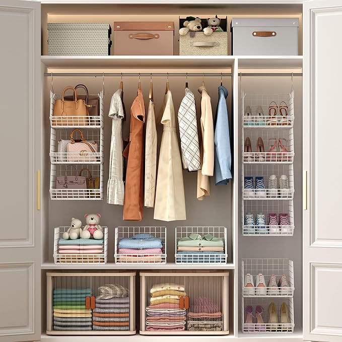 X-cosrack 4 Tier Closet Hanging Organizer