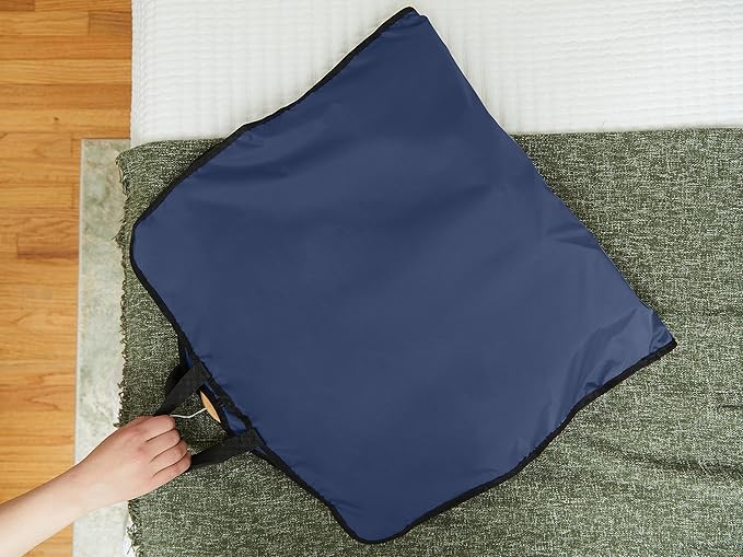 Covermates Keepsakes Garment Bag Set - Premium Polyester - Full Length Zipper - ID Window - Carrying Handles - Closet Storage, Blue