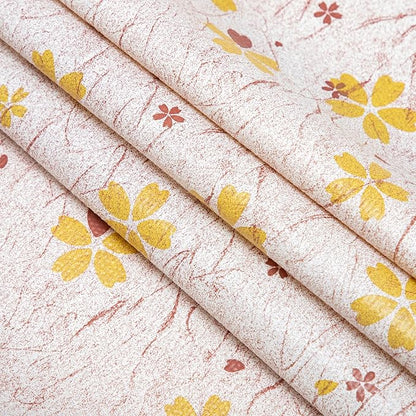 RAY STAR 18X96 Inch Shelf Liner for Kitchen Cabinets, Non-Adhesive Cabinet Liner Washable, PVC Drawer Liner for Dresser Non-Slip Bathroom (Yellow-Floral)(5 Roll)