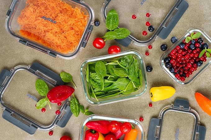 Zyliss Glass Food Storage Container 12.5oz, Shatter Resistant Borosilicate Glass, Airtight Leakproof Tritan Lid, BPA Free, Microwave, Freezer & Dishwasher Safe