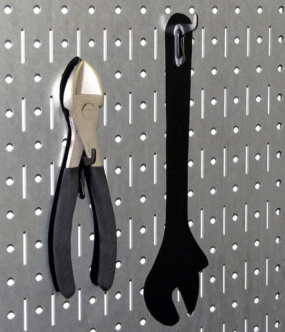 Wall Control Pegboard Basic Utility Tool Storage Pegboard Organizer with Black Accessories