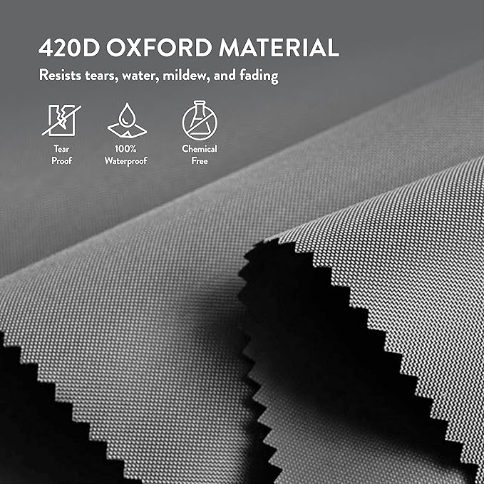 ZOBER 2 Pack Oxford Christmas Wreath Storage Container 30 Inch - Wreath Bag for Artificial Wreaths Box - Waterproof Fabric, Dual Zippered Wreaths Storage Bag With Strong Durable Handles - Gray