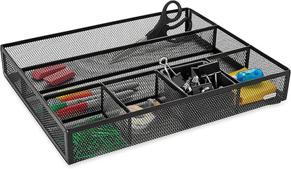 Rolodex Mesh Collection Drawer Organizer Black (22131)