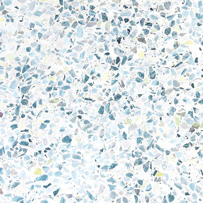 EasyLiner Peel & Stick Decor Removable Peel and Stick Wallpaper - Self Adhesive Decorative Shelf Paper for Cabinets, Walls, Resurfacing Projects - Adhesive Shelf Liner - 20in x 18ft - Sea Glass