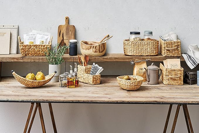 Chidori Sangyo PANTRY STORAGE HC-053NA Water Hyacinth Basket