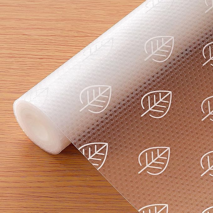 Cooyes Drawer Liner Shelf Liners for Kitchen Cabinets Refrigerator Liners Waterproof & Oil-Proof Kitchen Cupboard Liner Drawer Mats EVA Material Non Adhesive Fridge Liner for Shelves