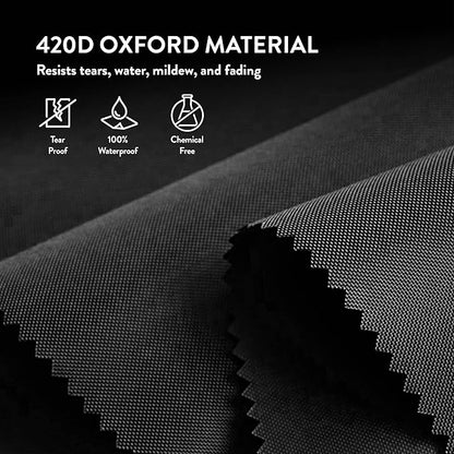 ZOBER 2 Pack Oxford Christmas Wreath Storage Container 36 Inch - Wreath Bag for Artificial Wreaths Box - Waterproof Fabric, Dual Zippered Wreaths Storage Bag With Strong Durable Handles - Black