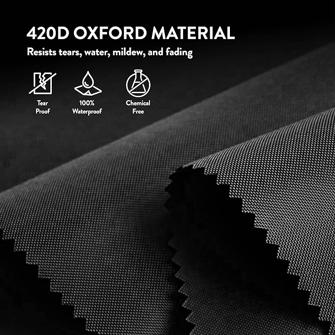 ZOBER 2 Pack Oxford Christmas Wreath Storage Container 48 Inch - Wreath Bag for Artificial Wreaths Box - Waterproof Fabric, Dual Zippered Wreaths Storage Bag With Strong Durable Handles - Black