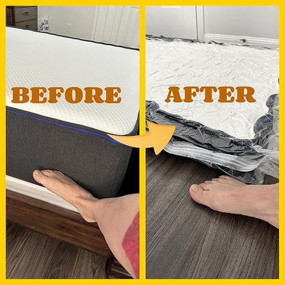 WORKKOOL Vacuum Mattress Bag for moving, Vacuum Sealed Bags for Mattress Storage, Mattress Compression Bag for Easy Moving&Storage, Foam and Latex Mattress Vacuum Bag with Straps(TWIN,TWIN-XL)