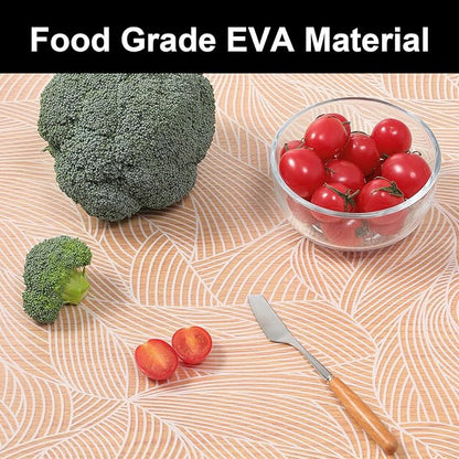 Cooyes Shelf Liner, Non-Adhesive Waterproof Drawer Liner, Durable Easy-to-Cut EVA Shelf Paper for Kitchen Cabinets, Refrigerator, Cupboard, and Dresser （11.8" W x 118" L）