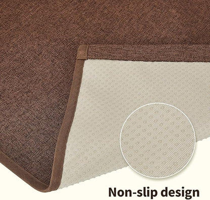 Teniux Remote Control Holder Armchair Caddy for Recliner Couch, Non-Slip Armrest Organizer with 5 Pockets for Magazine, Tablet, Phone, iPad (Brown)