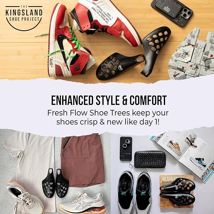 Fresh Flow Shoe Trees for Sneakers & Shoes, Travel Shoe Trees for Men & Women