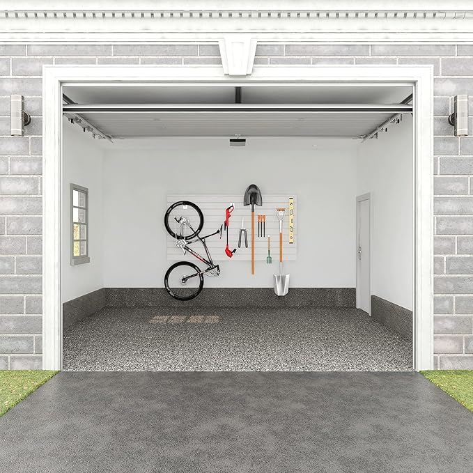 Proslat 33006 Mini Bundle with Slat Wall Panels and Mini Hook Kit, White