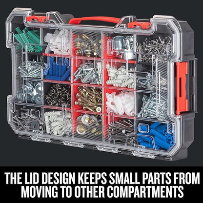CRAFTSMAN VERSASTACK Storage Organizer, Small Parts Organizer, 20-Compartments, Lid Includes Secure Latch (CMST17828)